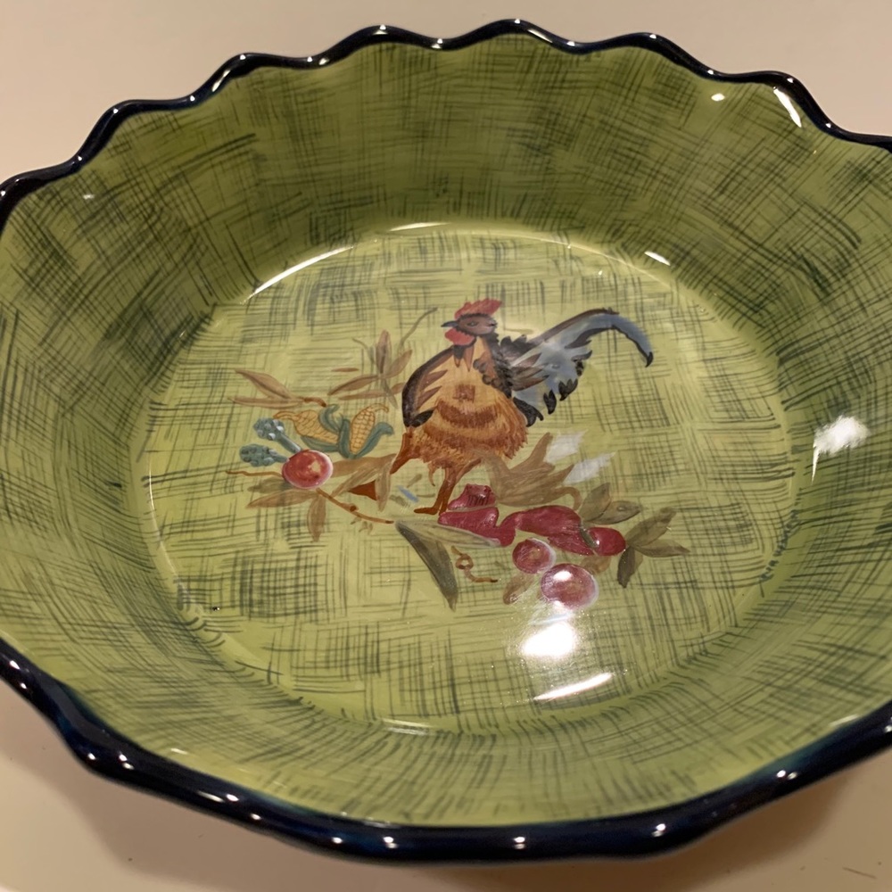 NWT TRACY PORTER ROUND PIE PLATE. - Picture 2 of 12